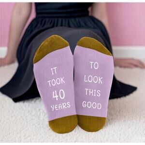 Funny 40th Birthday Women’s Socks It Took 40 Years to Look This Good